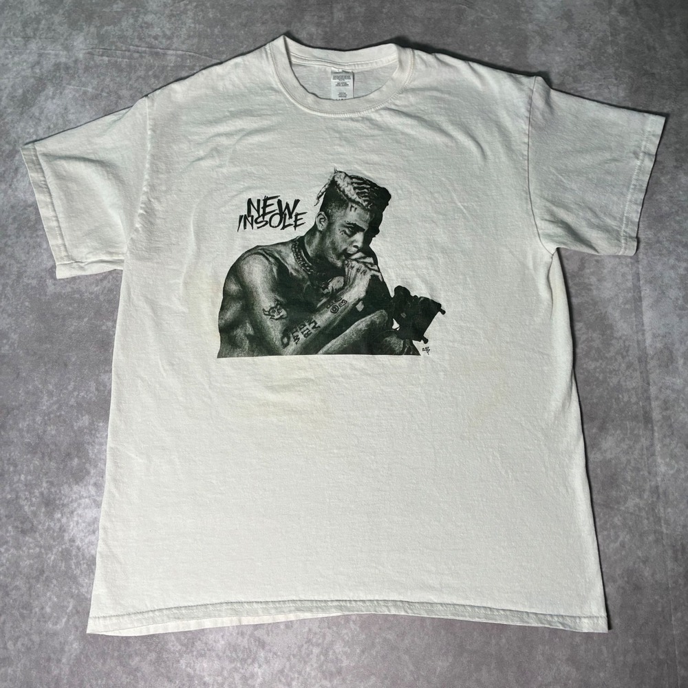 XXXTentacion RIP Memorial Graphic T-Shirt White Men Large New Insole
Jah